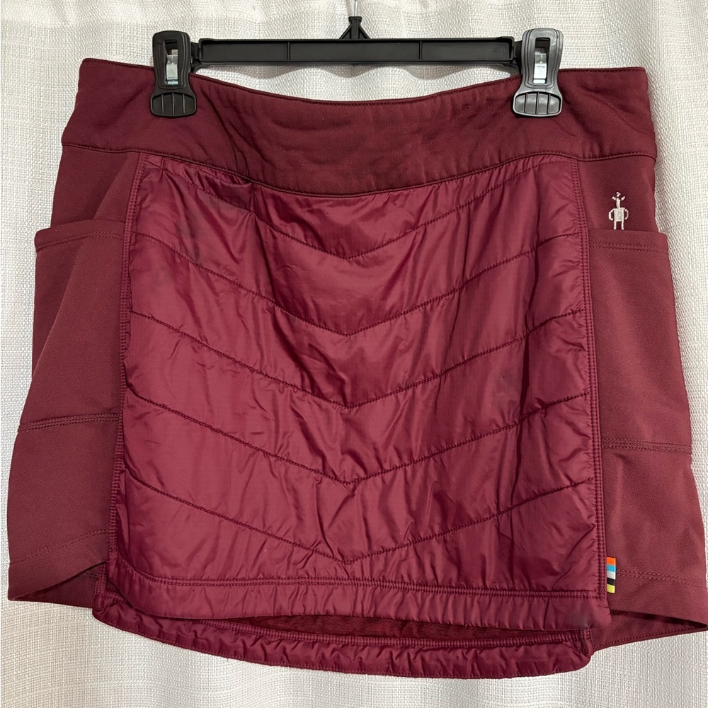 Smartwool Burgundy Quilted Skirt